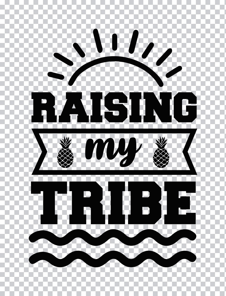 Raising My Tribe Pineapple Summer DTF Transfer