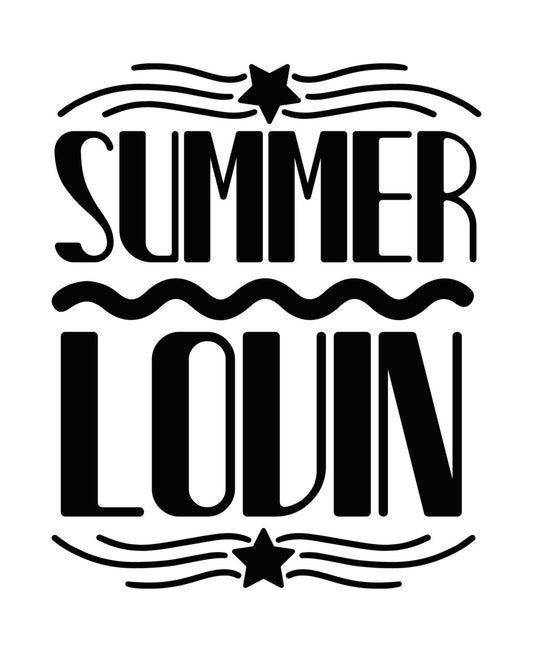 Summer Lovin Star Waves DTF Transfer