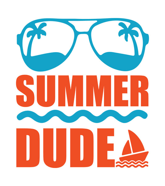 Summer Dude Sailboat DTF Transfer