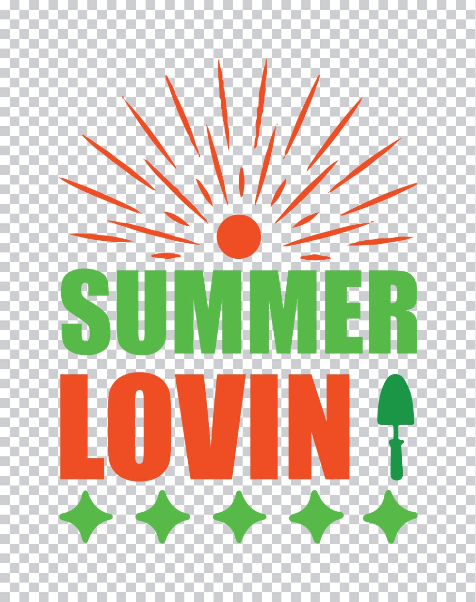 Summer Lovin Garden DTF Transfer