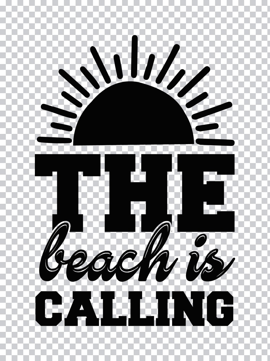 The Beach Is Calling Sun DTF Transfer