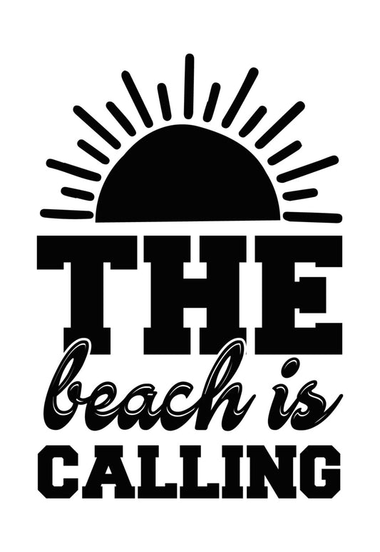 The Beach Is Calling Sun DTF Transfer