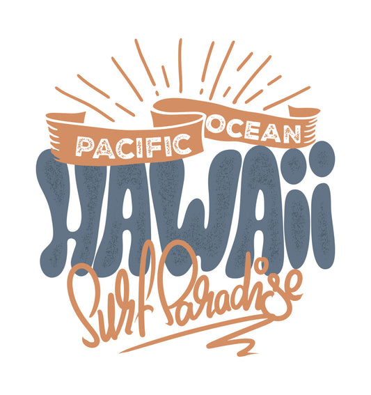 Hawaii Surf Paradise DTF Transfer
