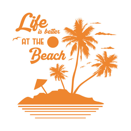 Life is Better at the Beach Island DTF Transfer