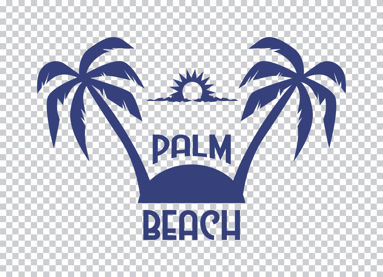 Palm Beach Sunset Silhouette DTF Transfer