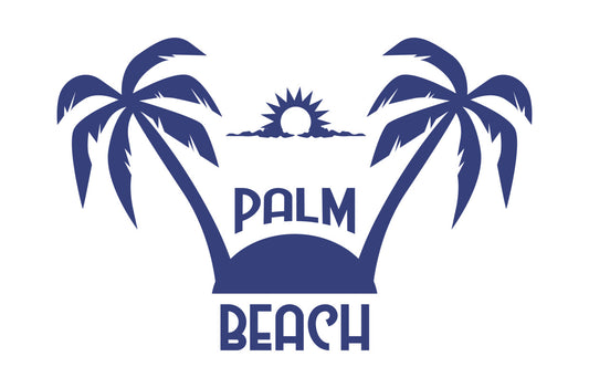 Palm Beach Sunset Silhouette DTF Transfer