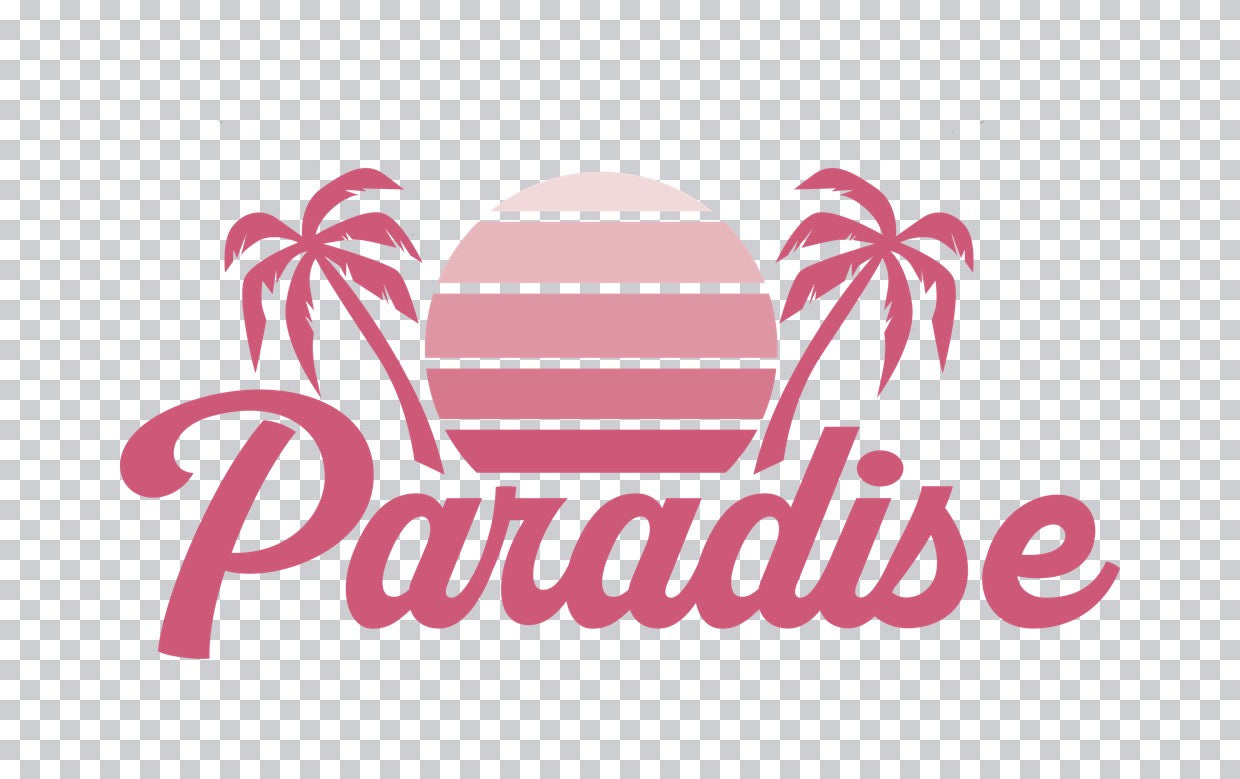 Paradise Sunset Palm Trees DTF Transfer