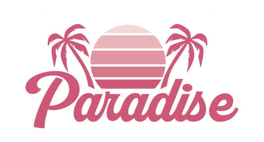 Paradise Sunset Palm Trees DTF Transfer