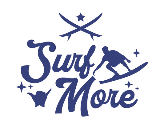 Surf More Graphic DTF Transfer