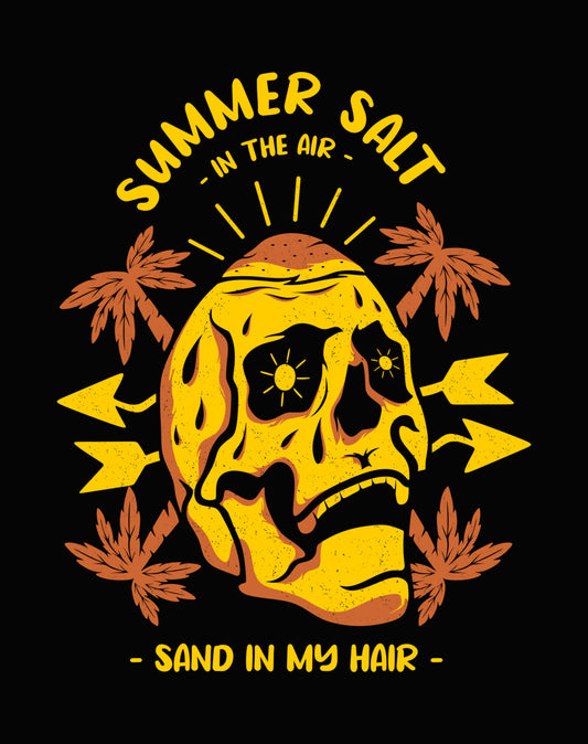 Summer Salt Skull Beach DTF Transfer