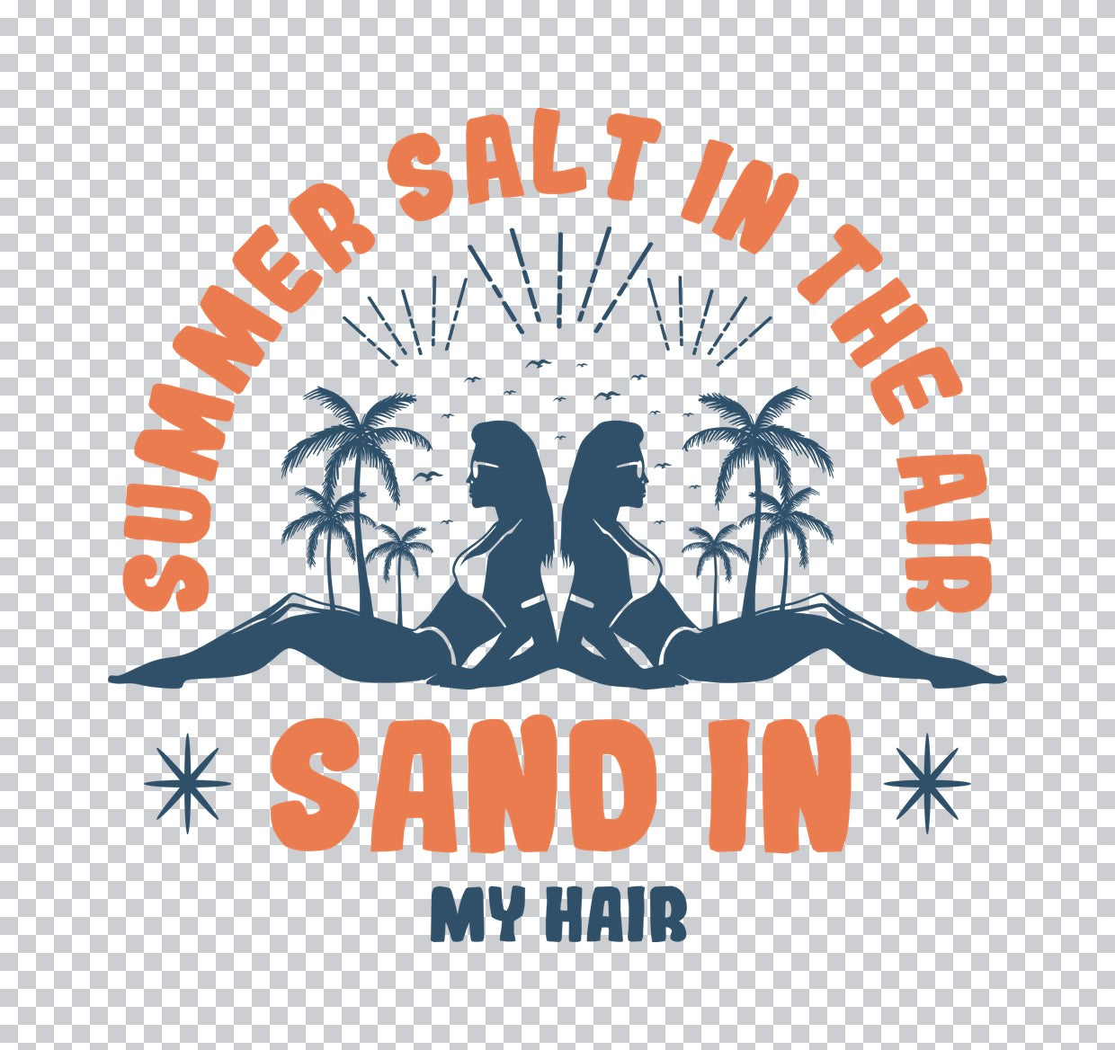 Summer Salt and Sand DTF Transfer