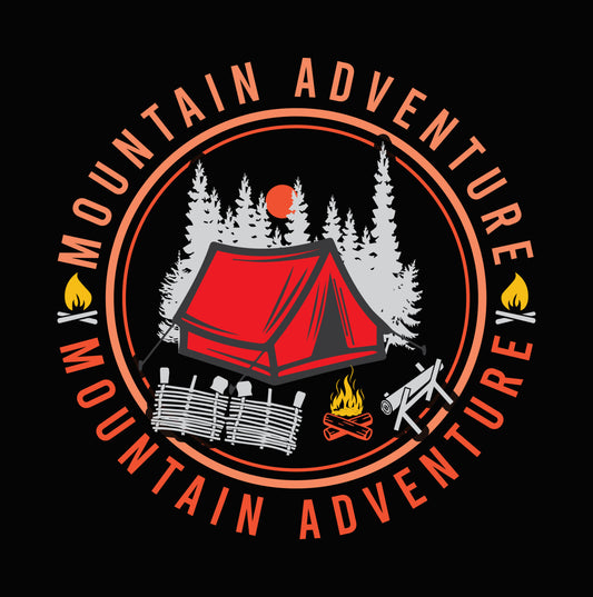 Mountain Adventure Camping DTF Transfer