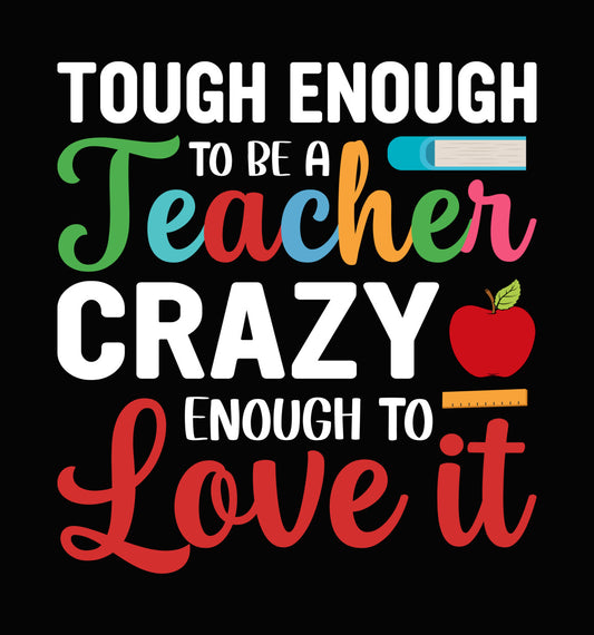 Teacher Love It Apple Book DTF Transfer