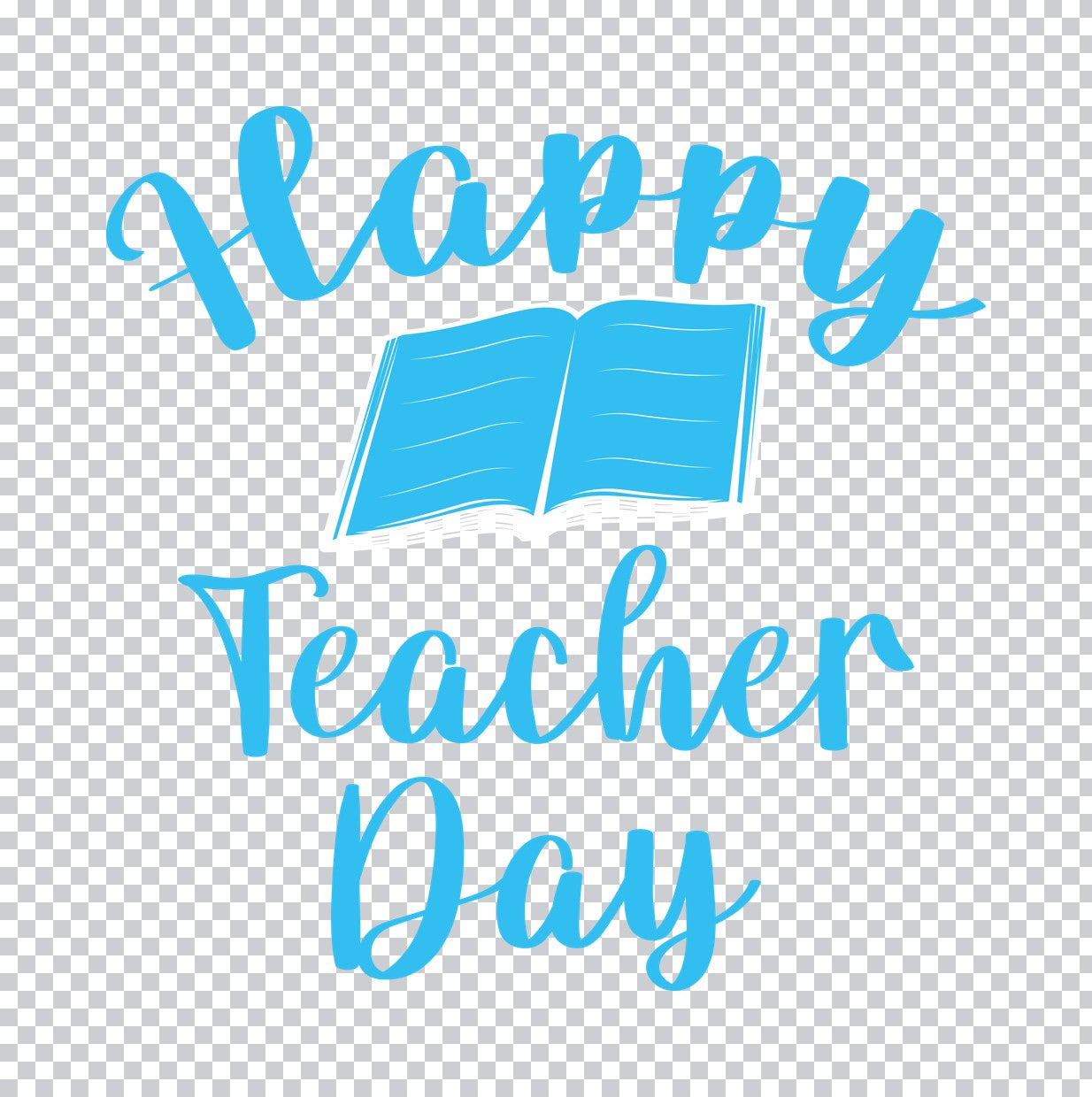 Happy Teacher Day Book DTF Transfer