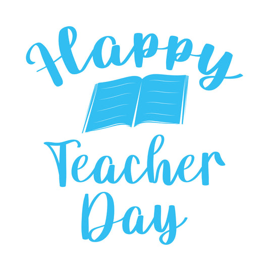 Happy Teacher Day Book DTF Transfer
