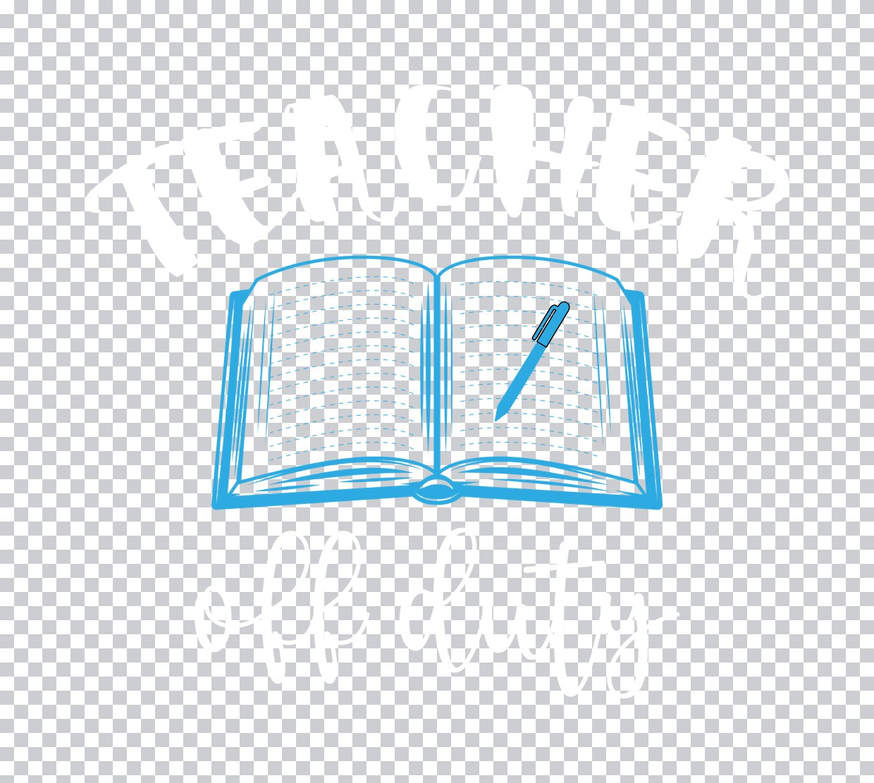Open Book with Pen DTF Transfer