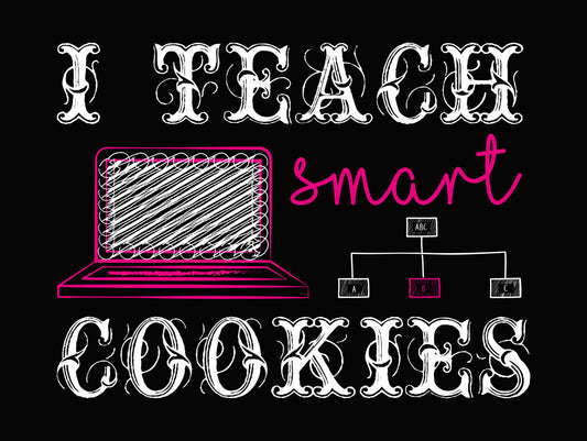 Smart Laptop Tech Typography DTF Transfer