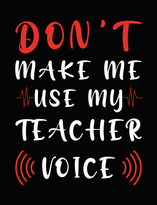 Teacher Script Yellow DTF Transfer