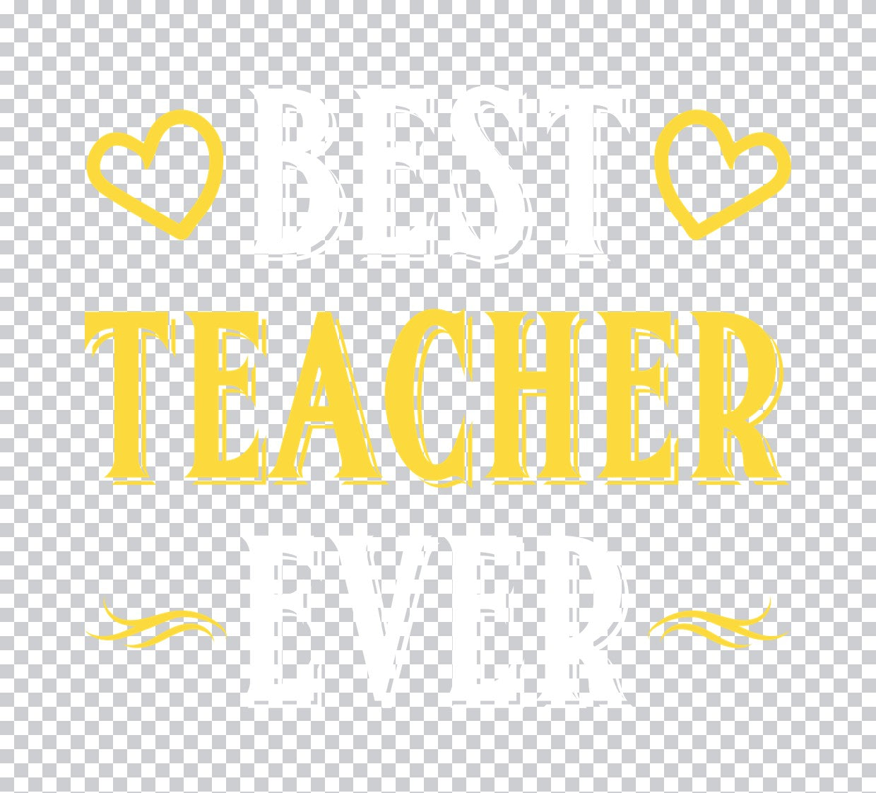Teacher Heart Accent DTF Transfer