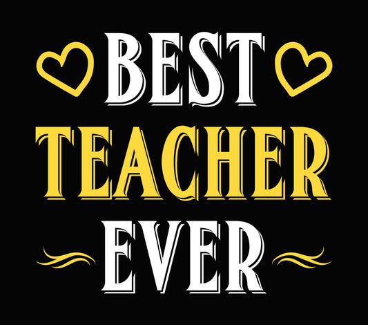 Teacher Heart Accent DTF Transfer