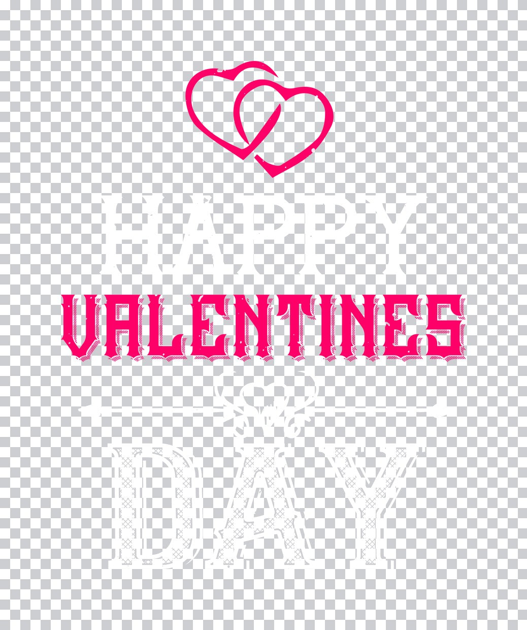 Happy Valentines Day Heart Arrow DTF Transfer