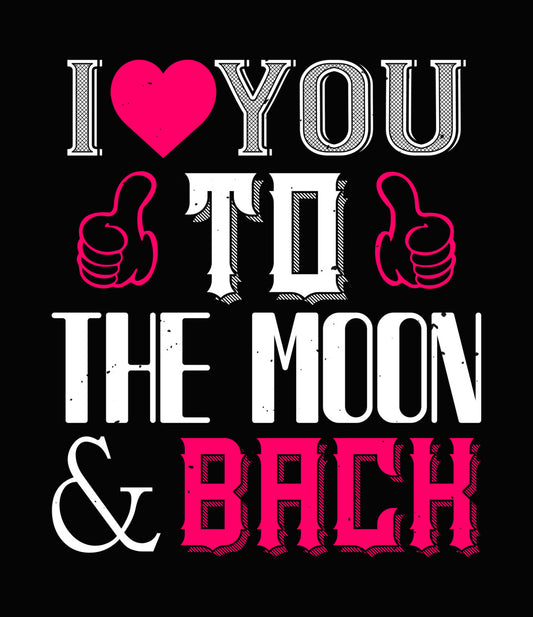 I Love You Back Heart DTF Transfer