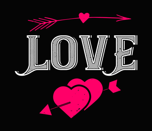 Love Arrow Hearts DTF Transfer