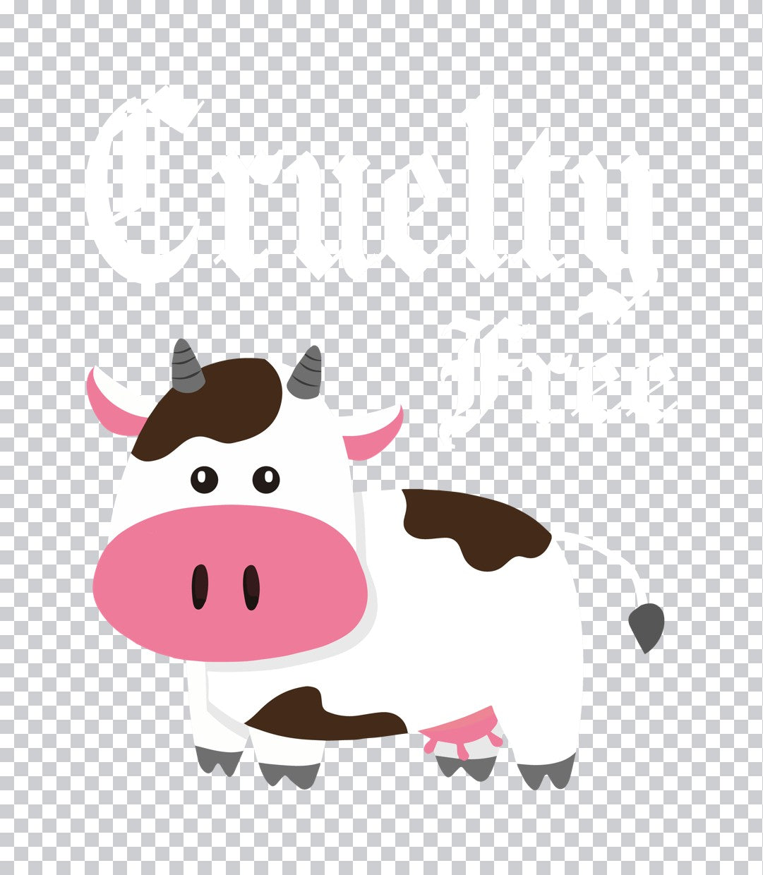 Cute Cartoon Cow DTF Transfer
