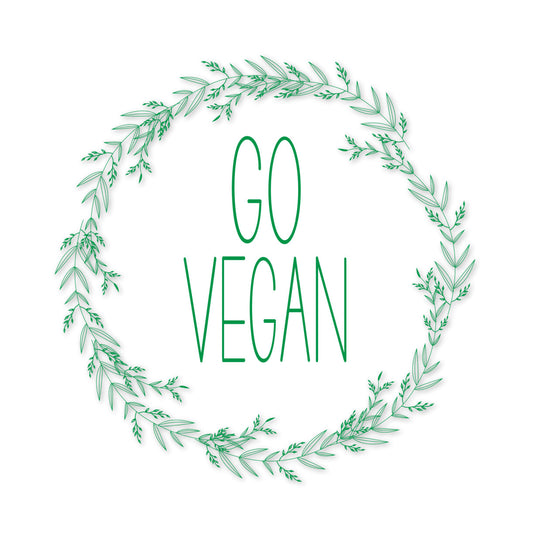 Vegan Forest Typography DTF Transfer