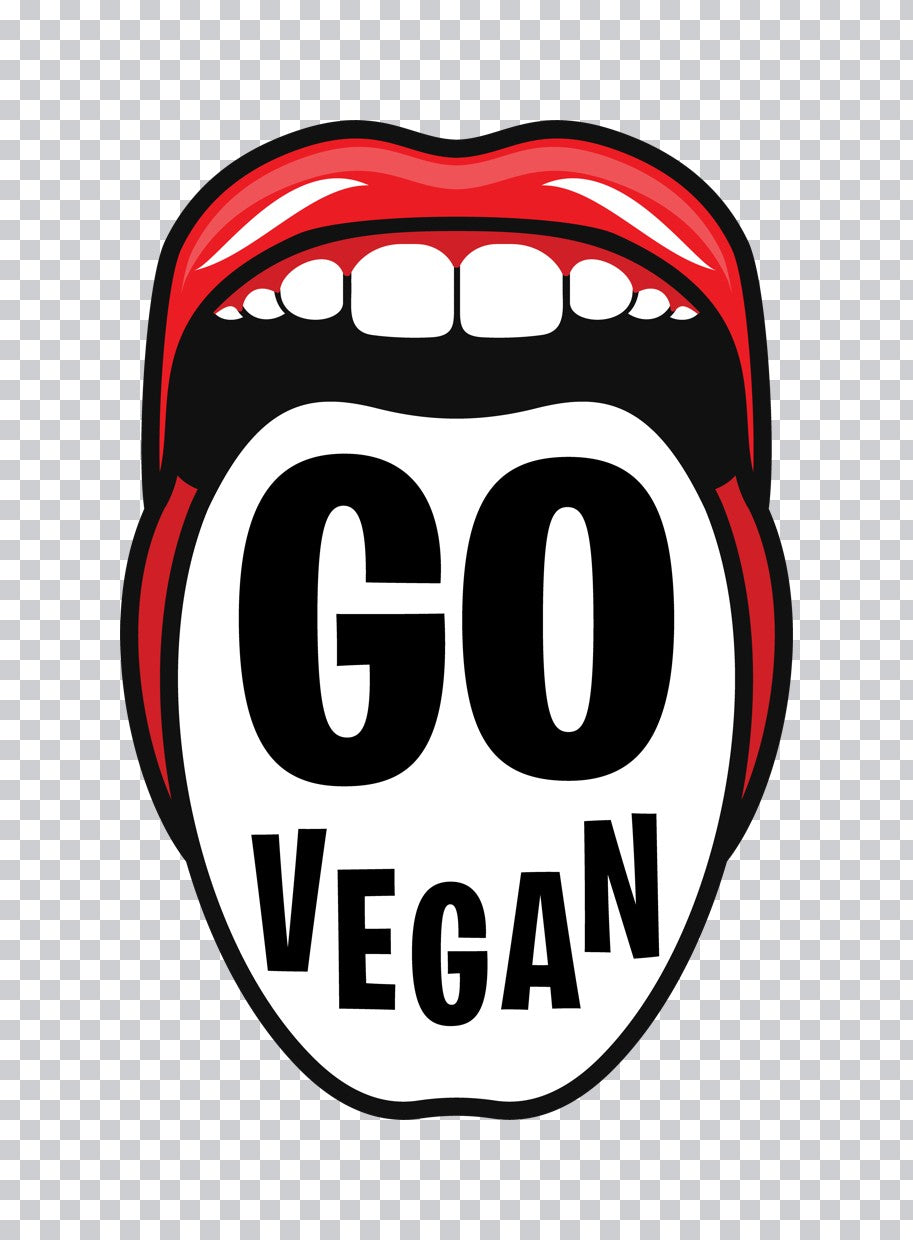 Go Vegan Red Lips DTF Transfer