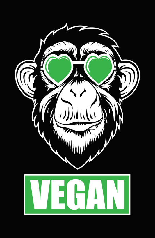 Vegan Heart Eyes DTF Transfer