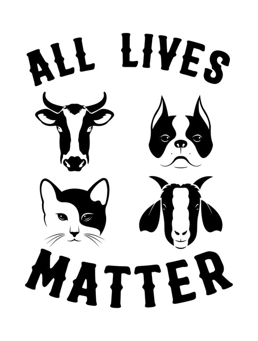 All Lives Matter Animal Faces DTF Transfer
