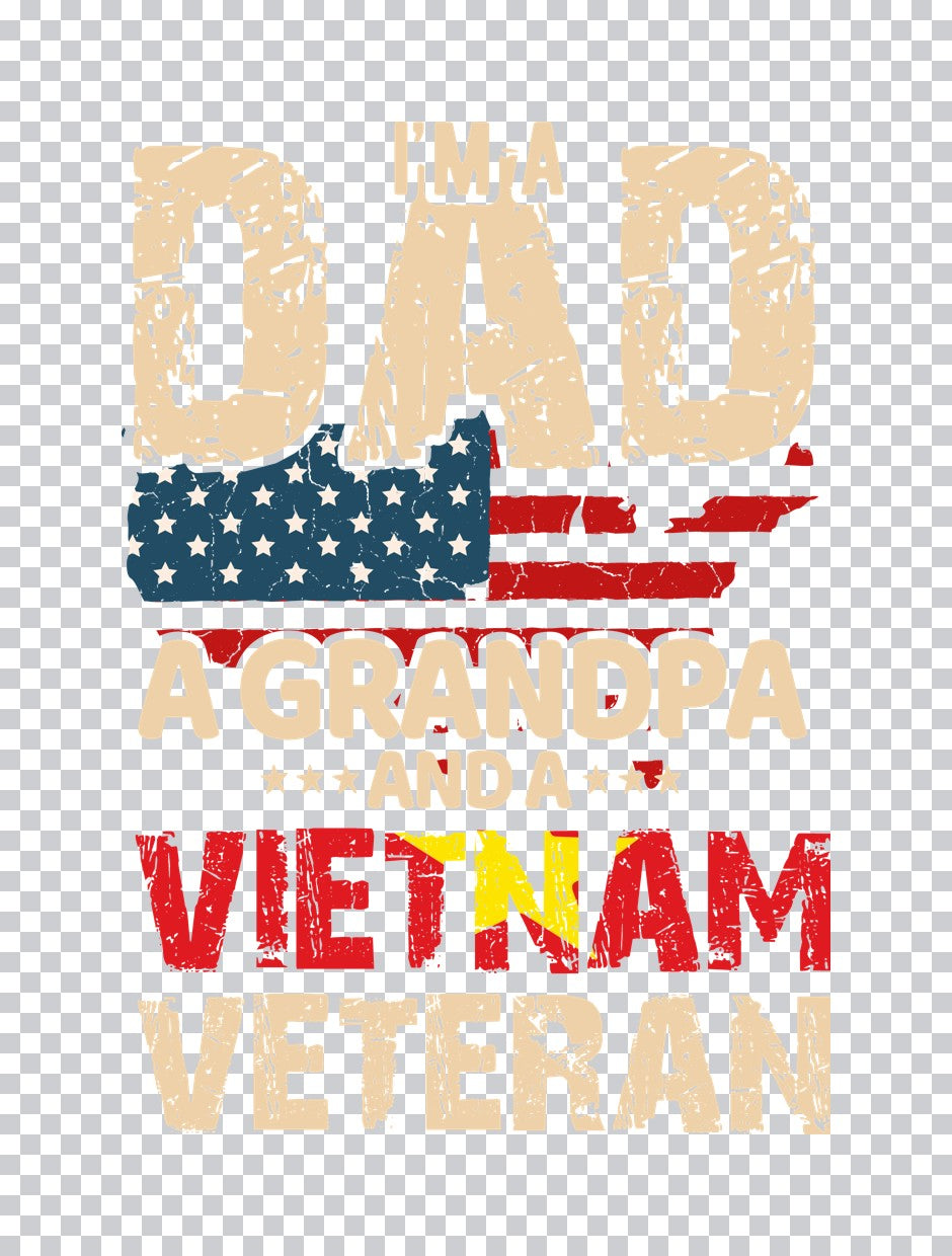 Dad Grandpa Vietnam Veteran DTF Transfer