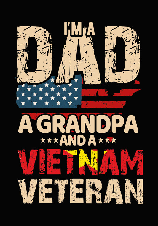 Dad Grandpa Vietnam Veteran DTF Transfer