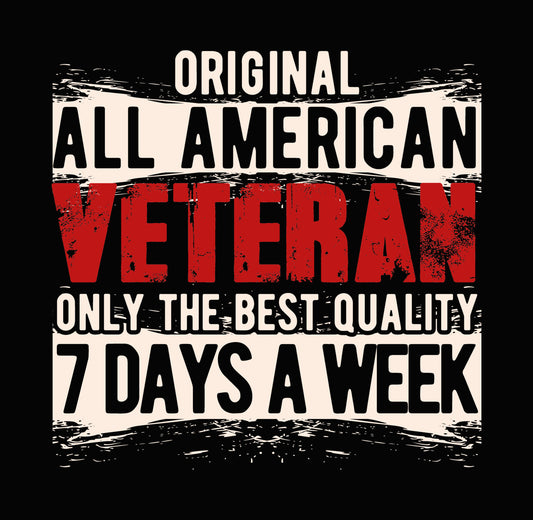Original All American Veteran DTF Transfer