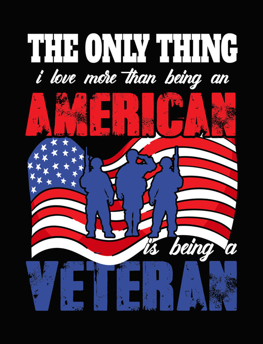 American Veteran Soldier Silhouette DTF Transfer
