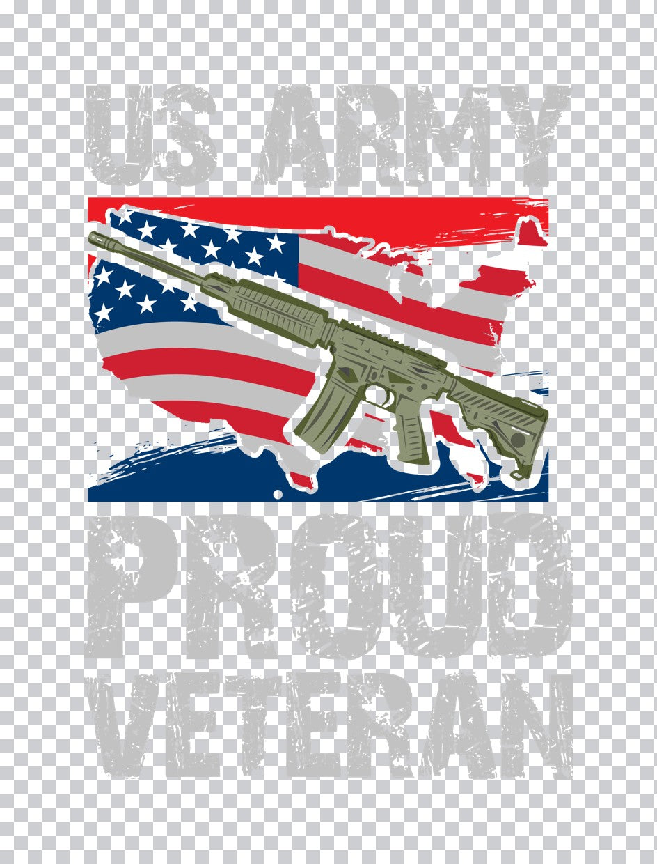 US Army Proud Veteran DTF Transfer