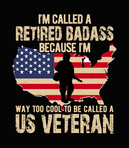 Retired Badass Veteran DTF Transfer