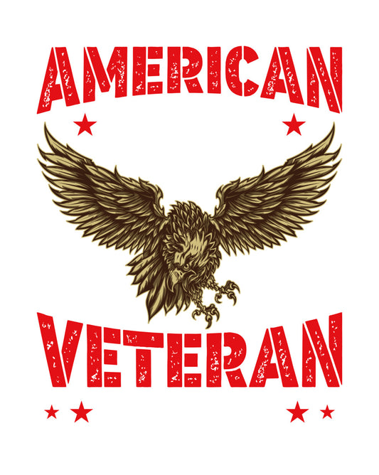 American Veteran Eagle DTF Transfer