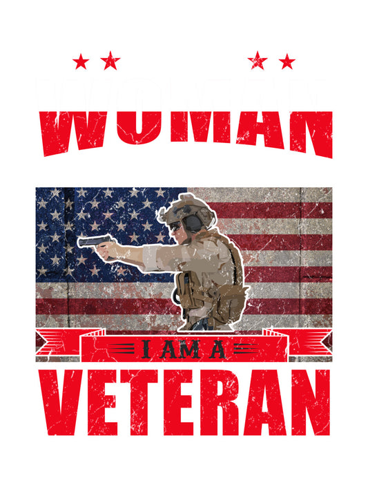 Female Veteran Tactical Pistol DTF Transfer