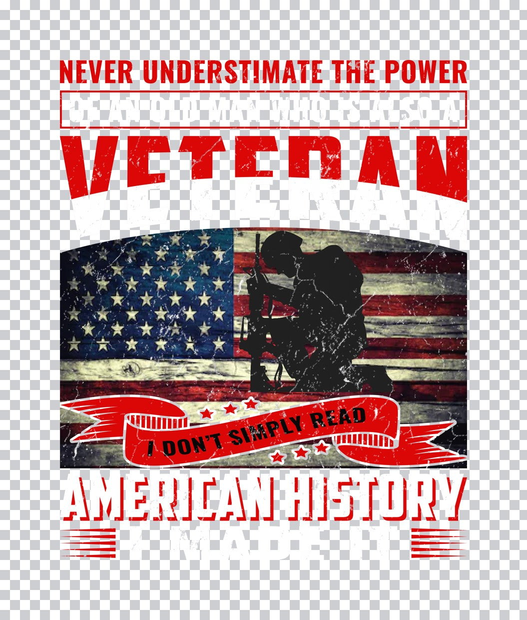 Veteran American History Power DTF Transfer