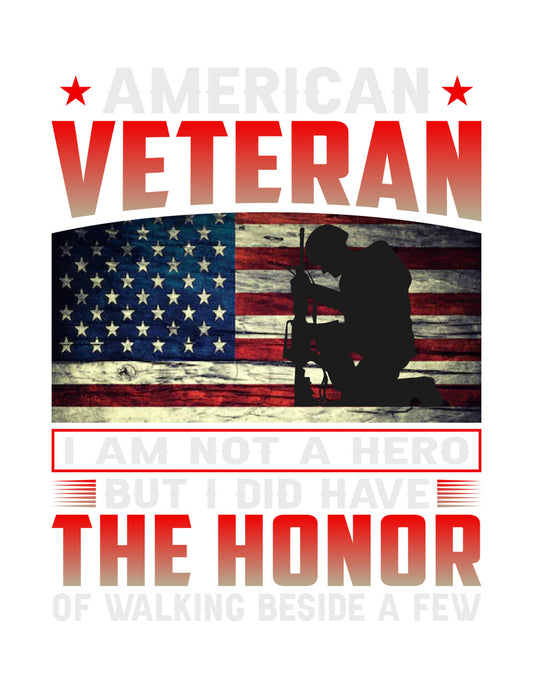 American Veteran Kneeling Soldier DTF Transfer
