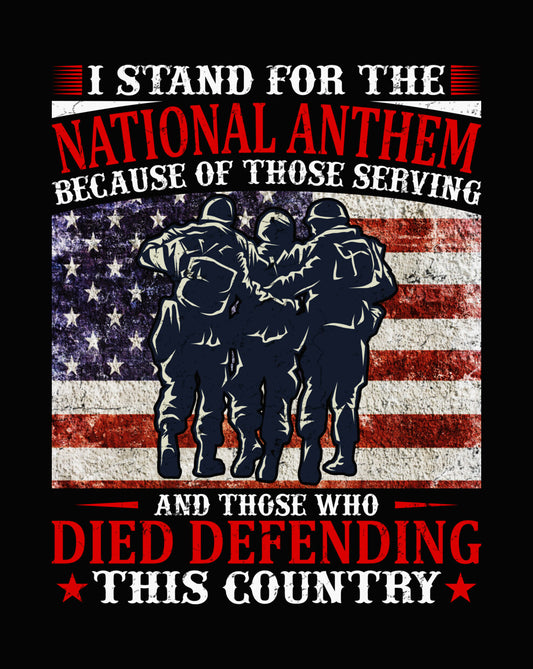 National Anthem Tribute DTF Transfer
