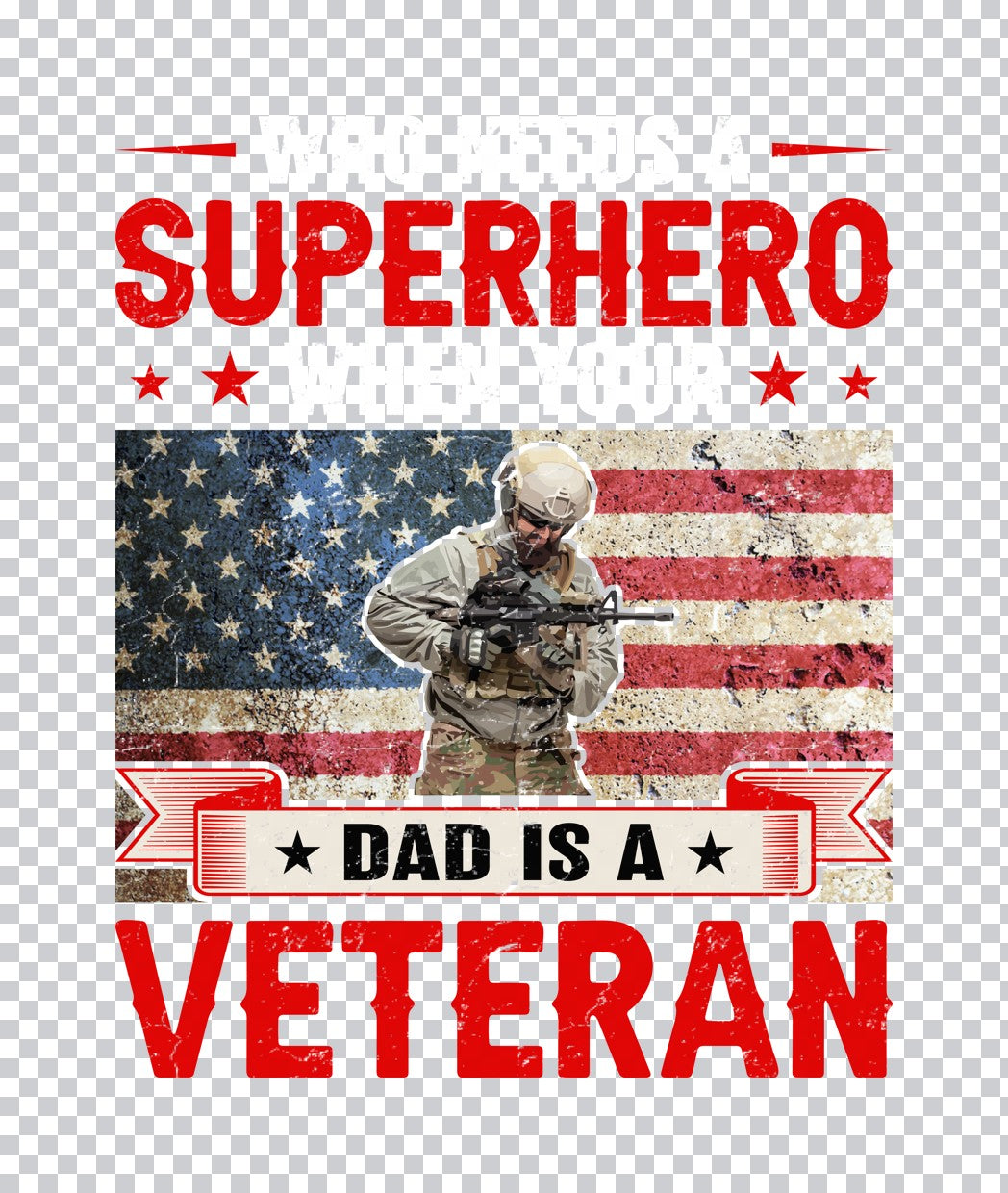 Superhero Dad Is a Veteran DTF Transfer