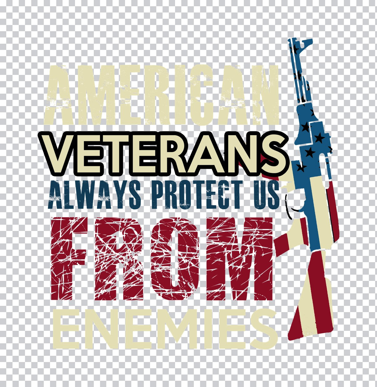 American Veterans Protect Us DTF Transfer