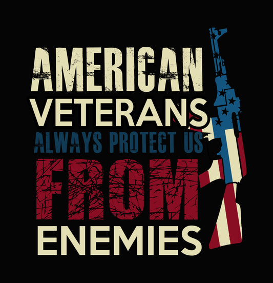 American Veterans Protect Us DTF Transfer