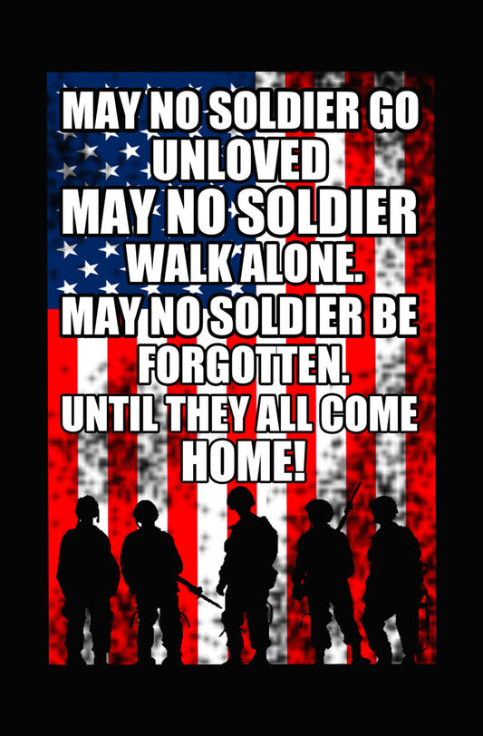 May No Soldier Walk Alone DTF Transfer