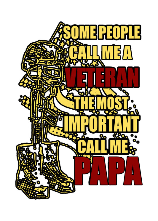 Veteran Papa Battlefield Cross DTF Transfer