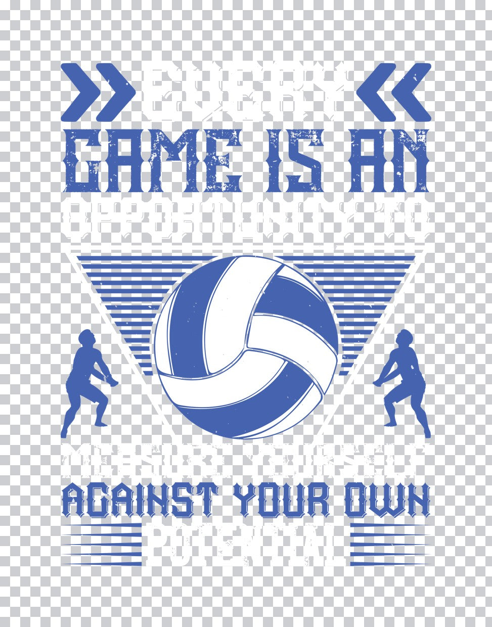Volleyball Potential Quote DTF Transfer