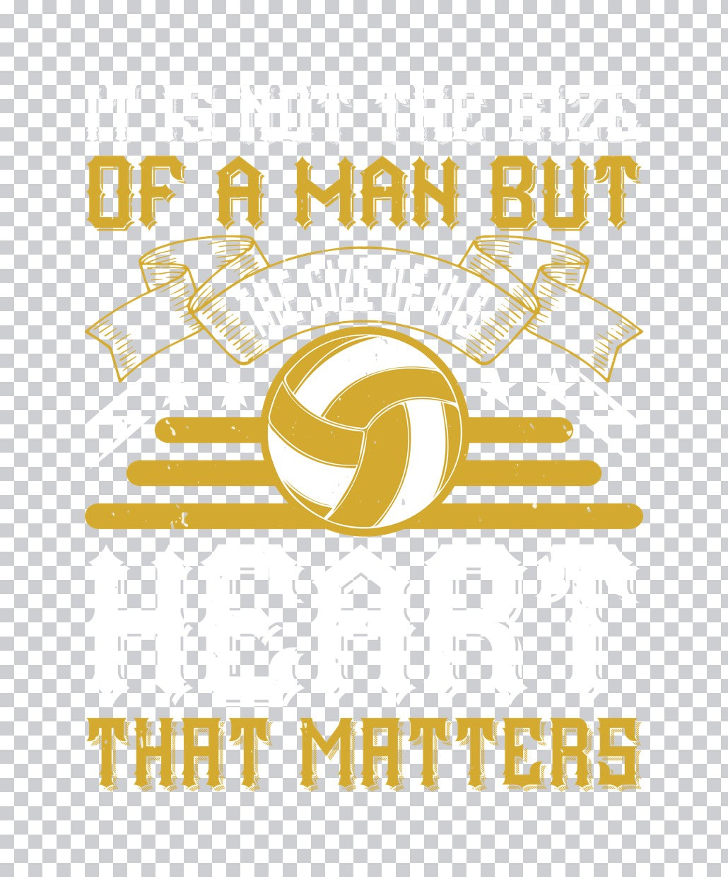 Size of His Heart DTF Transfer